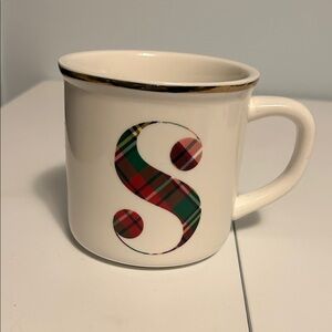 Pottery Barn Initial Mug “S”